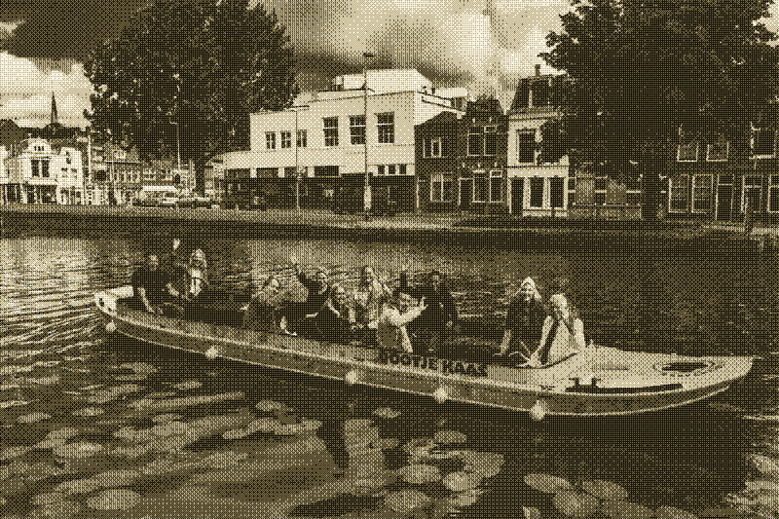Mensen op een rondvaart van Bootjekaas Gouda.